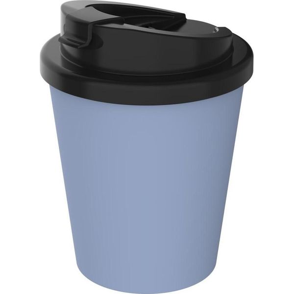 Tazza Da Caffè Biologica "Premium Deluxe"" - Tazza Termica In Plastica Biologica Senza Bpa Con Chiusura A 2 Componenti - Tazza Isolata Da 250 Ml Da Portare Con Sé Germany - Fiordaliso"-image