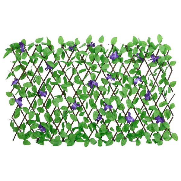 Vidaxl Traliccio Con Edera Artificiale Estensibile Verde 180X70 Cm-image