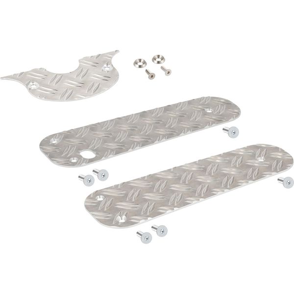 Set: Pedane + Cruscotto, Lamiera Ondulata In Alluminio - Per Simson Schwalbe KR51-image