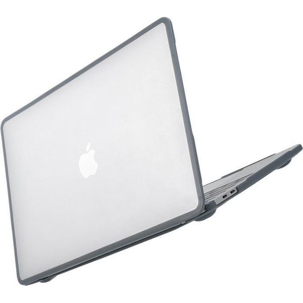 Inf Custodia Protettiva Per Macbook Pro 16, Plastica+Tpu, Trasparente Nera-image