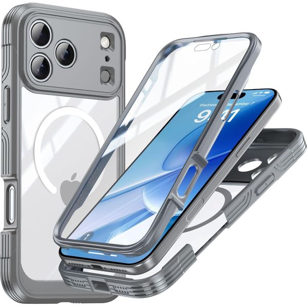 Inf Custodia Per Iphone 17 Pro Max In Vetro 9H, Antiurto, Grigia-image