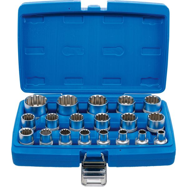 Set Di Chiavi A Bussola Gear Lock | Azionamento Quadrato 12,5 Mm (1/2") | 19 Pz."-image