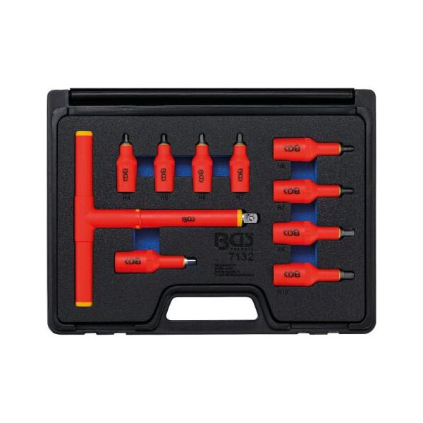 Set Di Bussole Vde | Azionamento Quadro 10 Mm (3/8") / 12,5 Mm (1/2"") | Bussola Esagonale 4 - 10 Mm | 10 Pz."-image