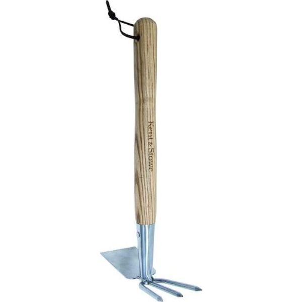 Zappetta Doppia Kent & Stowe, Acciaio Inox, Manico In Legno Di Frassino, 37 Cm, 735494-image