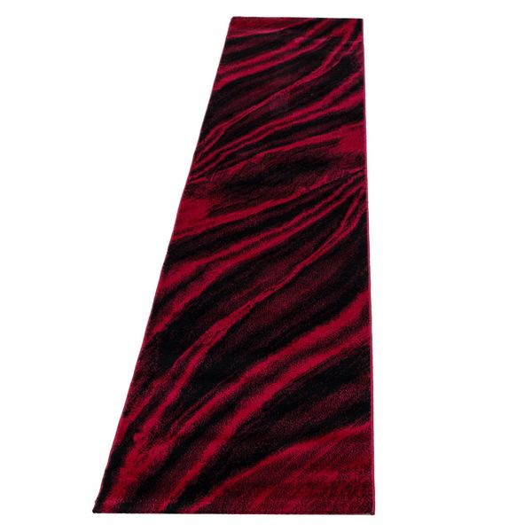 Tappeto Miami A Pelo Corto 80X300Cm Rosso 6630-image