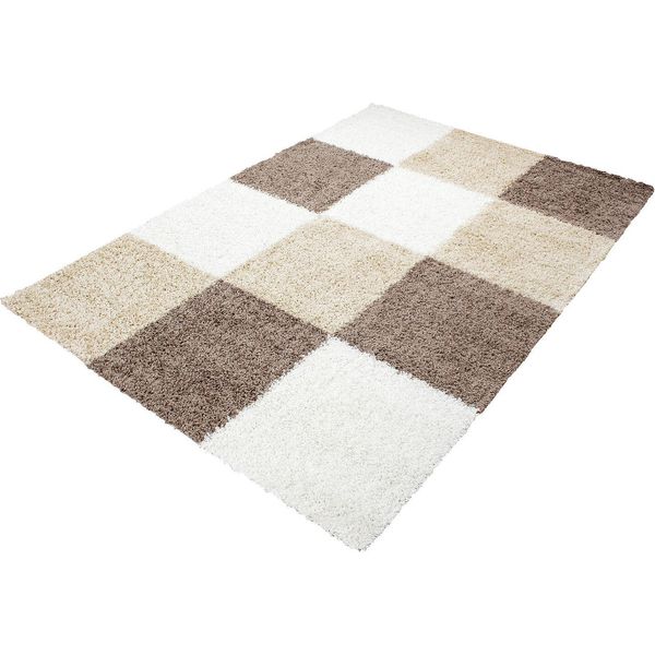 Life Shaggy Blocco Tappeto Pelo Lungo Rettangolo 160X230Cm Moka-image