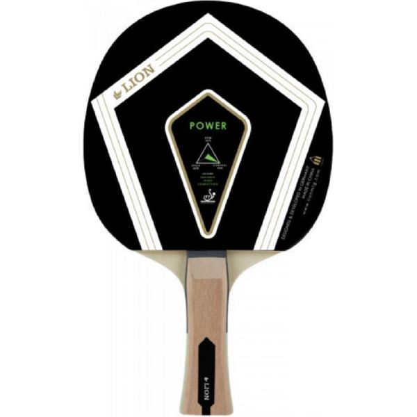 Lion - Mazza Da Tennis Da Tavolo "Power"" CS831 (Taglia Unica) (Nero/Crema/Bianco)"-image