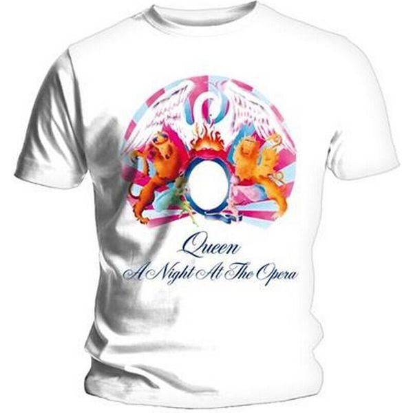 Queen - Maglietta "A Night At The Opera"" Uomo/Donna Unisex RO2674 (S) (Bianco)"-image