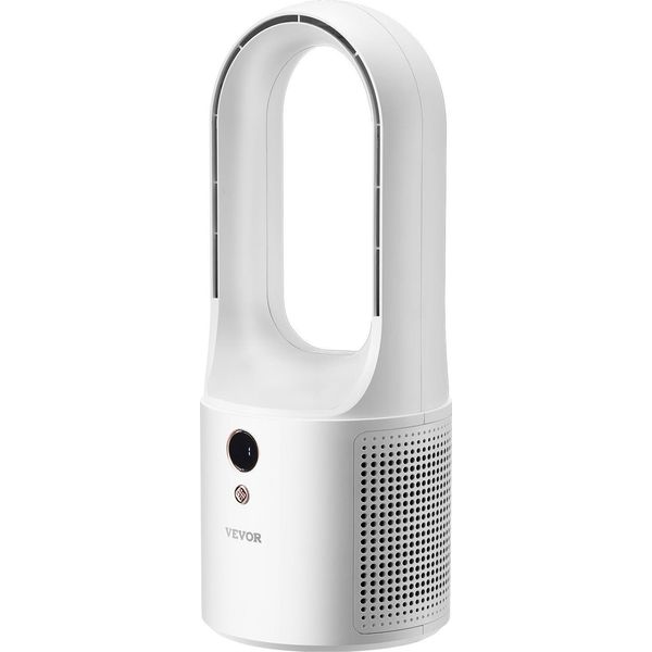 Vevor Ventilatore Da Tavolo Senza Pale, 330 Mm, Ventilatore Portatile, Raffreddatore Usb A 6 Velocità, Ventilatore A Torre Silenzioso, Adatto Ai Bambini In Camera Da Letto, Ufficio, Casa-image