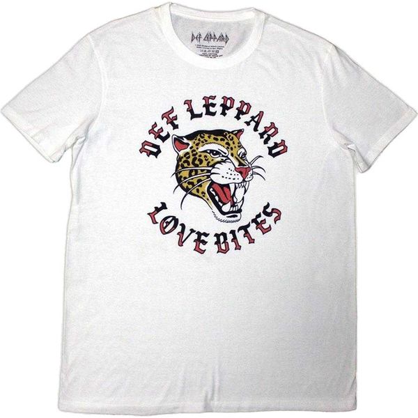Def Leppard - Maglietta "Love Bites"" Per Uomo/Donna Unisex RO14375 (Xxl) (Bianco)"-image