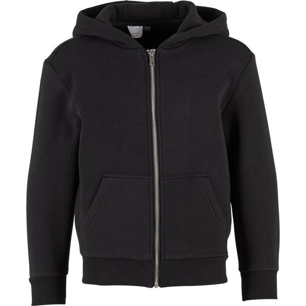 Build Your Brand - Felpa Con Cappuccio Con Zip A Tutta Lunghezza Per Bambini, Soffice RW10782 (158-164) (Nero)-image