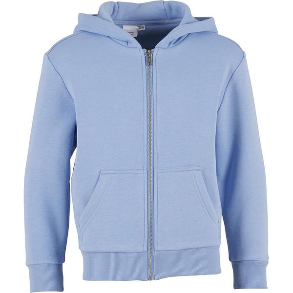 Build Your Brand - Felpa Con Cappuccio Con Zip A Tutta Lunghezza Per Bambini, Soffice RW10782 (146-152) (Azzurro)-image