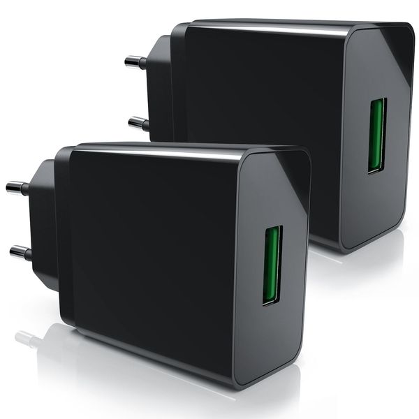 Aplic 2X Usb-LadegeräT (3000 Ma, 2-Tlg., Quick Charge 3.0 Usb-LadegeräT 1X Usb A Qc 3.0 Port / Max. 3A üBer Qc)-image