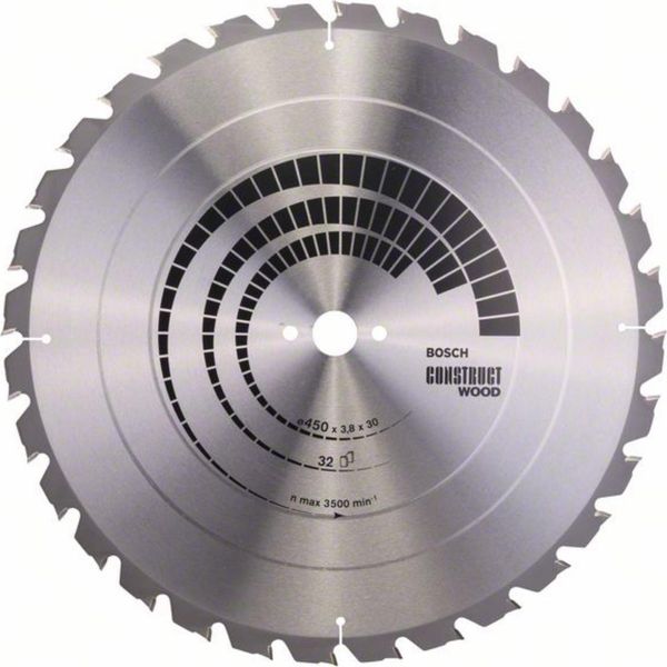 Lama Circolare Per Legno Pro Construct, 450 X 3,8 X 30 Mm-image