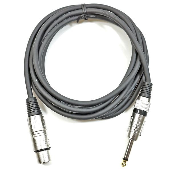 Adam Hall Cavi 3 Star Mfp 0300 Cavo Per Microfono Da Xlr Femmina A Jack Da 6,3 Mm Mono 3 M-image