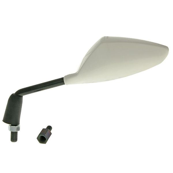 Specchio Sportivo Sinistro M8 / M10 Triangolo Bianco-image
