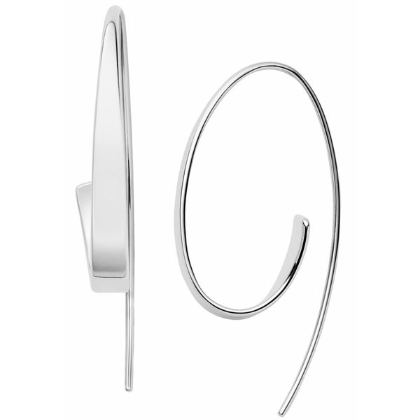 Paar Ohrhaken Skagen "Schmuck Geschenk Edelstahl Ohrringe Kariana", Silber (Edelstahlfarben), Ohrringe, Damen, Edelstahl-image