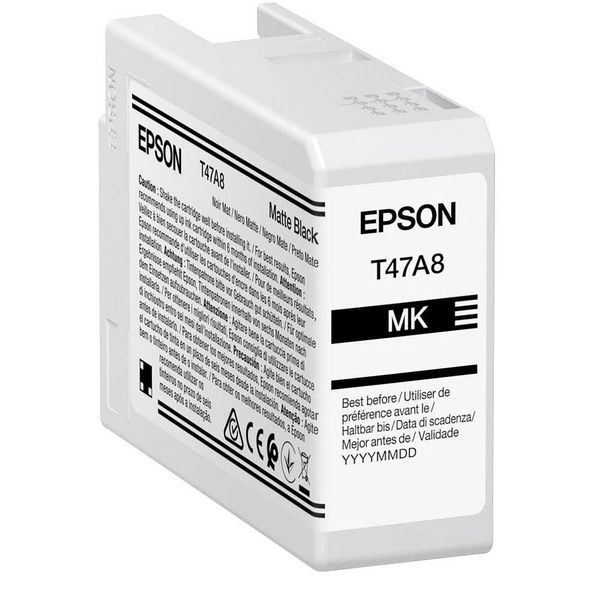 Epson T47A8 - 50 Ml - Nero Opaco - Originale - Cartuccia D'inchiostro - Per Surecolor SC-P900, SC-P900 Mirage Bundling (C13T47A8-image