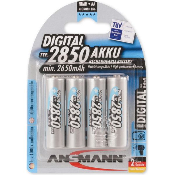 Ansmann Digital - Batterie 4 X Aa Typ Nimh 2850 Mah (5035212)-image