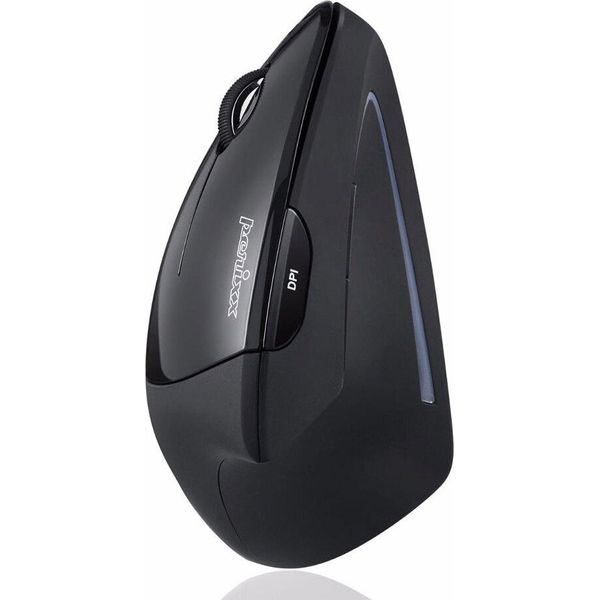Perixx PERIMICE-713 L PERIMICE-713 L , Mouse Verticale Ergonomico Per Mancini, Nero-image