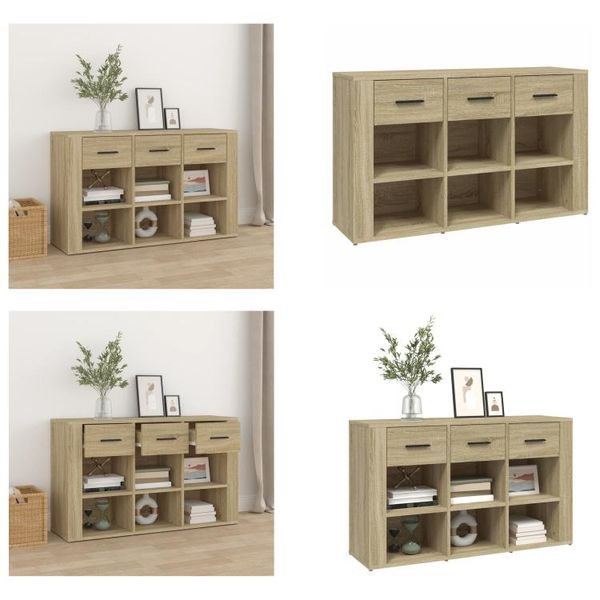 Vidaxl Credenza In Rovere Sonoma 100X30X59,5 Cm - Credenza - Credenze - Armadio - Armadio Portaoggetti-image