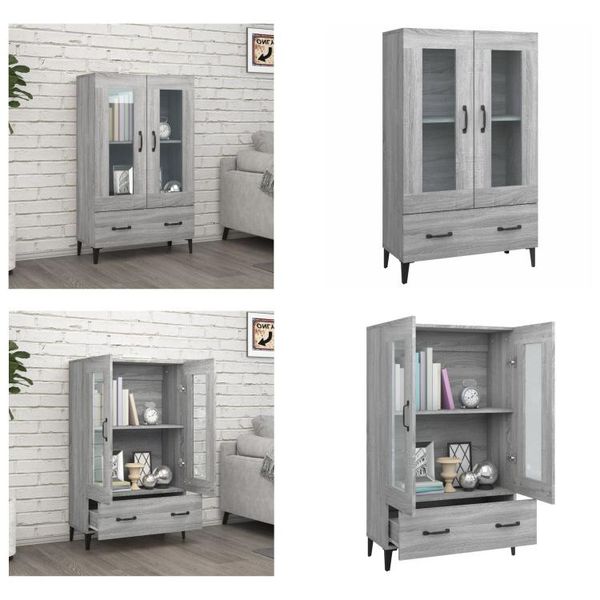 Vidaxl Credenza Grigio Sonoma 70X31X115 Cm Materiale A Base Di Legno - Credenza - Credenza - Madia - Armadio-image