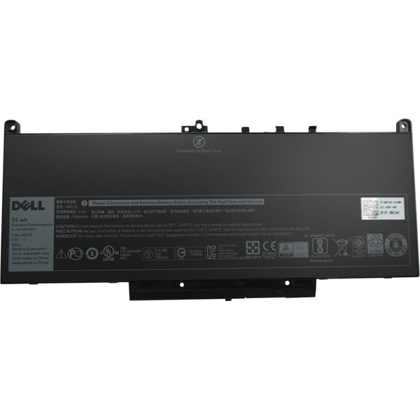 Dell - Batteria Per Computer Portatile - Polimeri Di Litio - 4 Celle - 55 Wh - Nero - Per Latitude E7270, E7470 (1W2Y2)-image