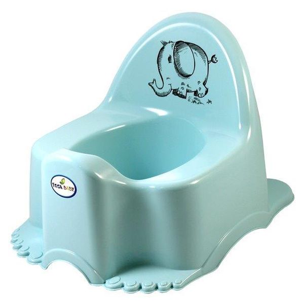 Tega Baby Eco Vasino Con Melodia Elefante Azzurro-image