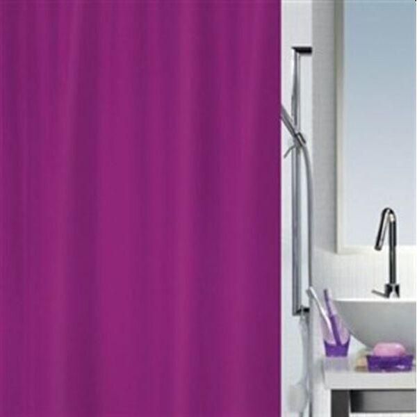 Tenda Da Doccia Spirella Antimuffa "Lila"" Antibatterica, Lavabile, Impermeabile In Poliestere 180X200Cm"-image