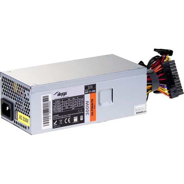 Alimentatore Akyga AK-T1-300 300 W 24 Pin Atx Tfx Alluminio-image