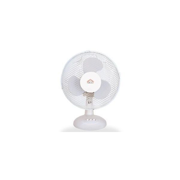 Dcg Eltronic VE9025 Ventilatore Da Tavolo Bianco 25 Cm Con 2 Velocità-image