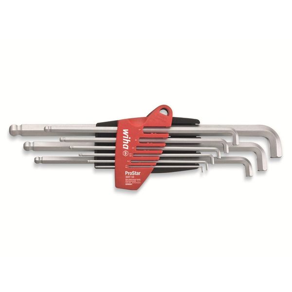 Wiha Allen Allen Key Set 1.5 Mm, 2 Mm, 2.5 Mm, 3 Mm, 4 Mm, 5 Mm, 6 Mm, 8 Mm, 10 Mm 9-Piece-image