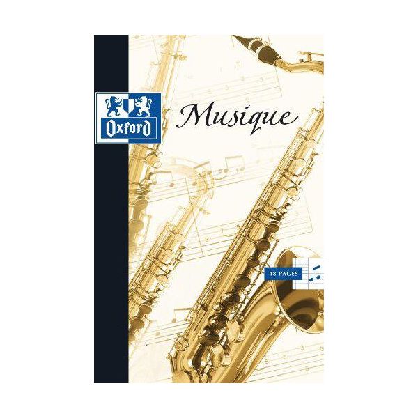 10X Oxford 400016256 Cahier De Musique 170 X 220 Mm SéYèS 48 Pages-image