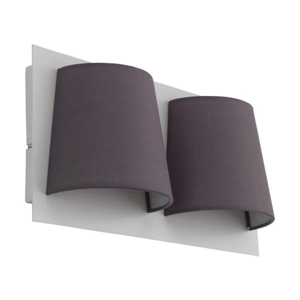 Eglo 97625 Serravalle Applique Led Grigio 2X5,4W 3000K Bianco Caldo-image