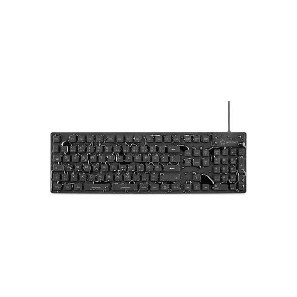 Renkforce RF-3561816 Tastatur Usb + PS/2 Qwertz Deutsch Schwarz (RF-3561816)-image