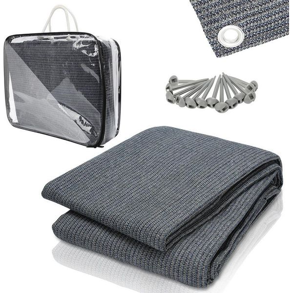 Fiqops Tappeto Tenda Tappeto Tenda Tappeto Attrezzatura Tenda Tarpaulin Impermeabile Campeggio All'aperto Tappeto Tenda Pavimento Picnic Coperta Tenda Sottostrato Caravan 250X300Cm-image