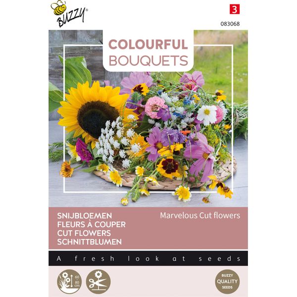 Buzzy Bouquet Colorati Meravigliosi Semi Di Fiori Recisi - Circa 5 Gr | Buzzy_083068-image