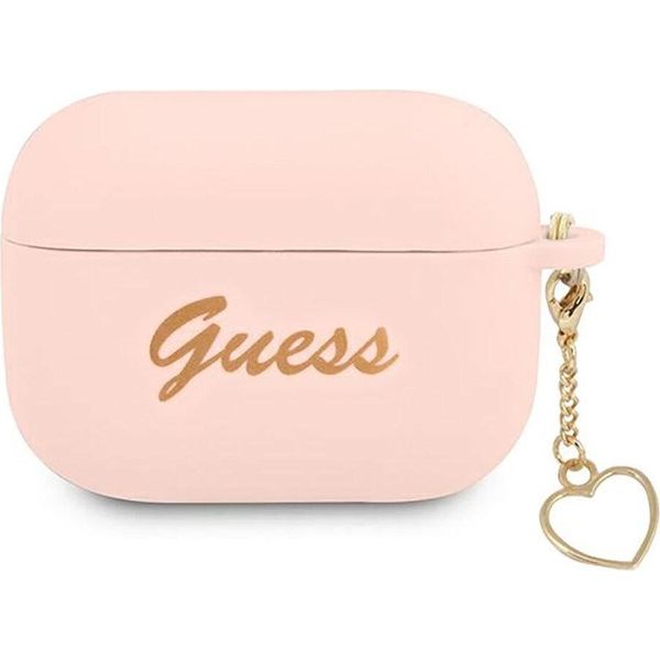 Guess Guaplschsp Airpods Pro CoverróżOwy/ Fascino In Silicone Rosa Collezione Cuore-image