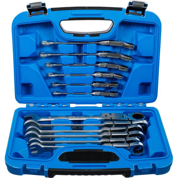 Bgs Set Di Chiavi Ad Anello A Doppio Snodo Angolate Sw 8-19 Mm 12 Pz - 6180-image