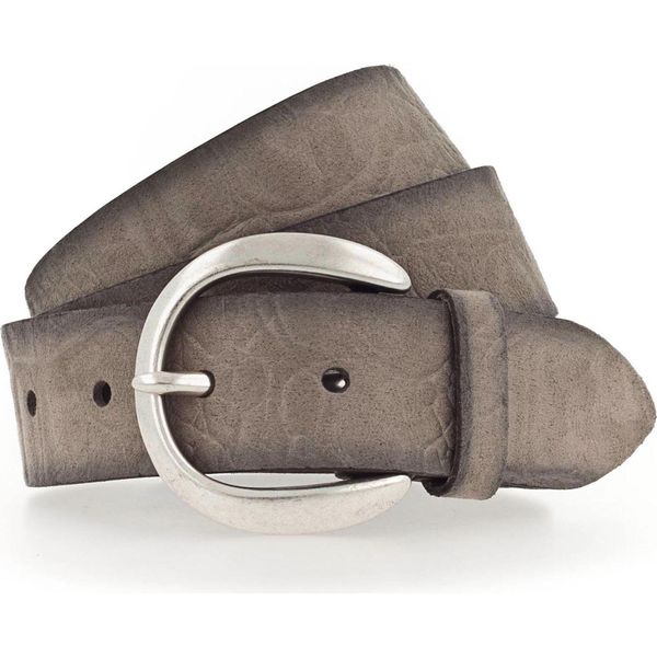 Vanzetti Pelle Cintura Genuine Beauty 35Mm Velour Leather Belt W95 Taupe Grigio-image