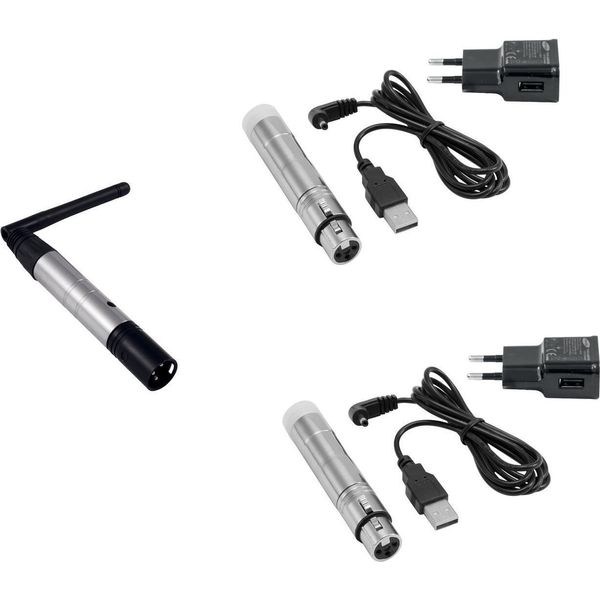 Eurolite Set Quickdmx 1X Sender + 2X Akku EmpfäNger (20000900)-image