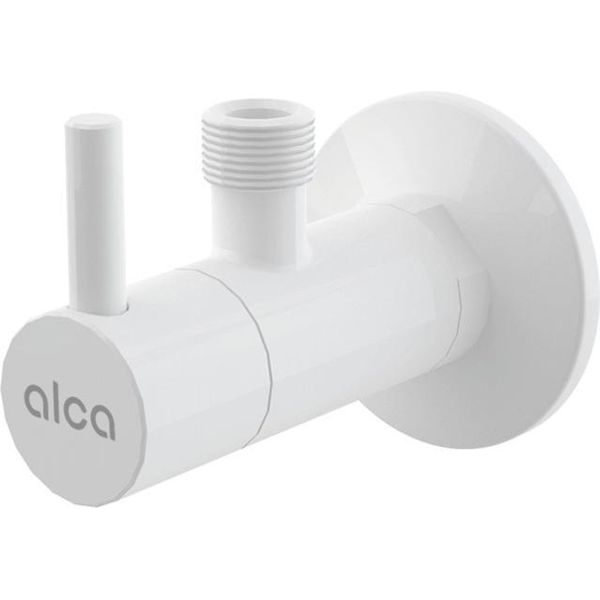 Alcadrain Eckventil Mit Einem Filter 1/2"×3/8"", Rund, Weiß"-image