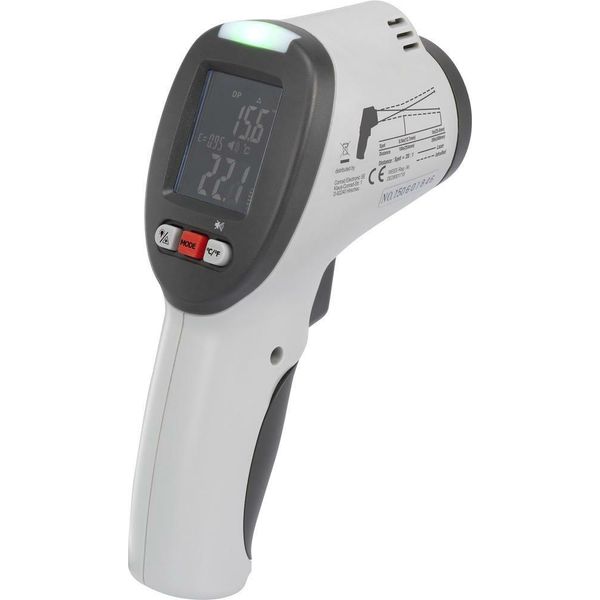 Voltcraft IR-SCAN-350RH/2 Termometro A Infrarossi Ottica 20:1 -50 A +380 °C Pirometro, Scanner Del Punto Di Rugiada (IR-SCAN-350RH/2)-image