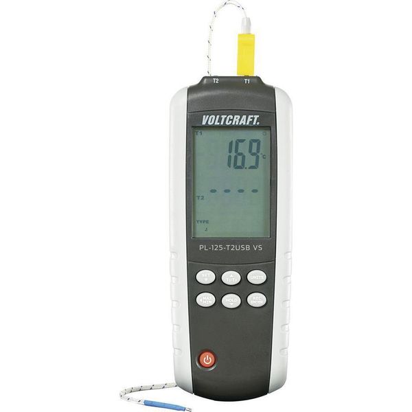 Voltcraft PL-125-T2 Temperatur-MessgeräT -200 Bis +1372 °C FüHler-Typ K, J (PL-125-T2)-image