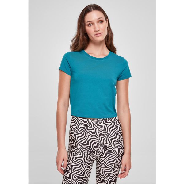 Urban Classics - Maglia Elasticizzata Da Donna Con Cappuccio Verde Acqua - 4XL-image