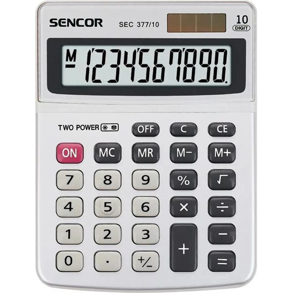 Sencor Sec 377/10 Calcolatrice Pocket Basic Bianco-image