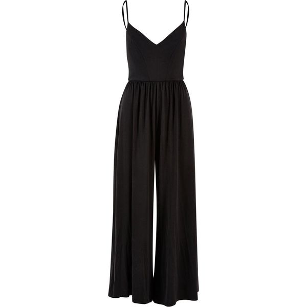 DáMský Overal Urban Classics Ladies Modal Spaghetti Jumpsuit Nero - M-image