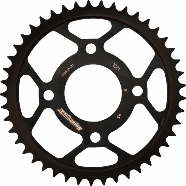 Pignone Supersprox In Acciaio 428 - 45T (Nero) RFE-1221:45-BLK|ID 58,0 Lk 90,0 4 Fori-image