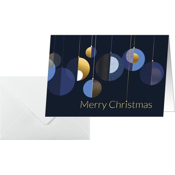 Sigel DS088 25 Sigel Weihnachtskarten Graphic Christmas Balls Din A6-image