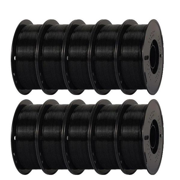 Filamento Per Stampante 3D, Petg Ad Alta Velocità, Non Tossico Ed Ecologico, 10 Kg Nero-image
